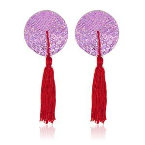 Pinch - Burlesque round diamond pink/red - Roze/Rood