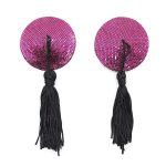 Pinch Burlesque round diamond purpleblack Ronde tepelkwastjes Zwart tepelversiering tepelkwast 987101406 4