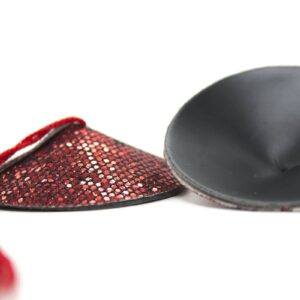 Pinch Burlesque round diamond red Ronde tepelkwastjes Rood tepelversiering tepelkwast 987101403 2