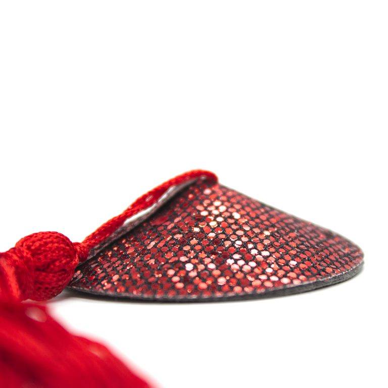 Pinch Burlesque round diamond red Ronde tepelkwastjes Rood tepelversiering tepelkwast 987101403 3