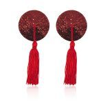 Pinch Burlesque round diamond red Ronde tepelkwastjes Rood tepelversiering tepelkwast 987101403 8