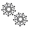 Pinch - Nipple Sticker Black Diamond -Zwart