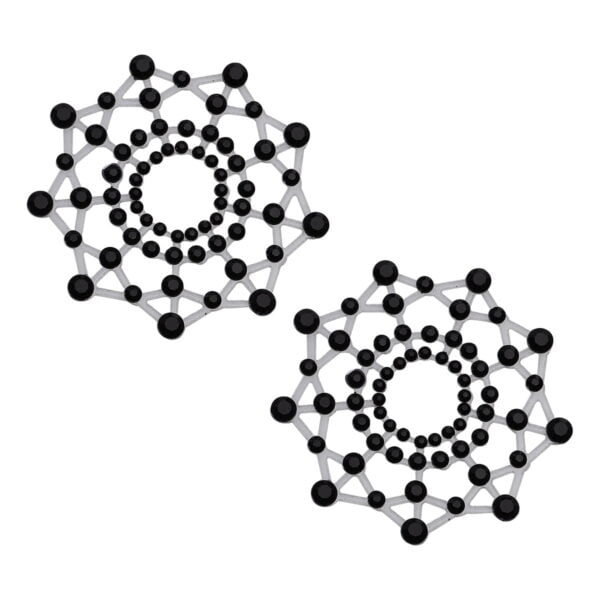 Pinch - Nipple Sticker Black Diamond -Zwart