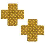Pinch Nipple Sticker Dotted Cross Tepel Plakker Kruis Goud tepelstickers 987101477 1
