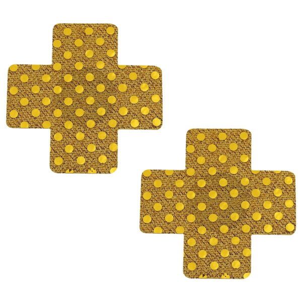 Pinch Nipple Sticker Dotted Cross Tepel Plakker Kruis Goud tepelstickers 987101477 1 Pinch Nipple Sticker Dotted Cross Tepel Plakker Kruis Goud tepelstickers 987101477 1