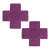 Pinch Nipple Sticker Dotted Cross Tepel Plakker Kruis Paars 987101478 1