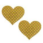 Pinch Nipple Sticker Dotted Heart Tepel Plakker Hart Goud tepelstickers 987101464 1