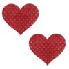 Pinch - Nipple Sticker Dotted Heart - Rood
