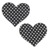 Pinch Nipple Sticker Dotted Heart Tepel Plakker Hart ZwartZilver 987101466 1