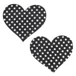 Pinch Nipple Sticker Dotted Heart Tepel Plakker Hart ZwartZilver 987101466 1