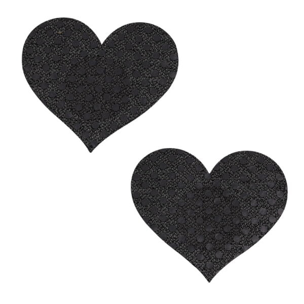 Pinch - Nipple Sticker Dotted Heart -Zwart