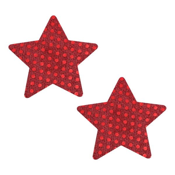 Pinch - Nipple Sticker Dotted Star - Tepel Plakker - Ster Rood 1 Pinch - Nipple Sticker Dotted Star - Tepel Plakker - Ster Rood