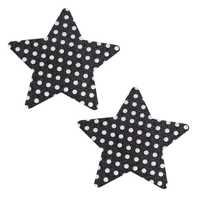 Pinch Nipple Sticker Dotted Star Tepel Plakker Ster Zwartzilver tepelstickers 987101486 1