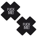 Pinch Nipple Sticker Fuck Me Tepel Plakker Zwart 987101480 tepelstickers 1
