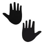 Pinch - Nipple Sticker Hands On - Zwart