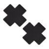 Pinch - Nipple Sticker Leather Cross - Zwart 1 Pinch - Nipple Sticker Leather Cross - Zwart