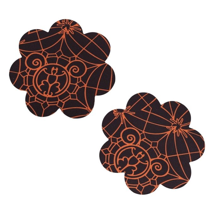 Pinch Nipple Sticker Little Spider Flower Tepel Plakker Bloem GoudZwart tepelstickers 987101459 1