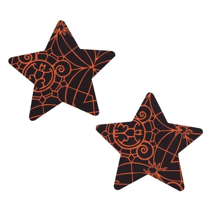 Pinch Nipple Sticker Little Spider Star Tepel Plakker Ster GoudZwart 987101457 tepelsticker 1