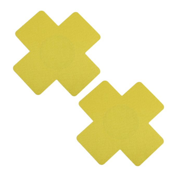 Pinch - Nipple Sticker Plain Cross - Goud 1 Pinch - Nipple Sticker Plain Cross - Goud