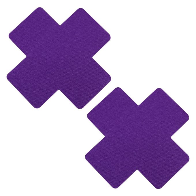 Pinch Nipple Sticker Plain Cross Tepel Plakker Kruis Paars tepelsticker 987101445 1