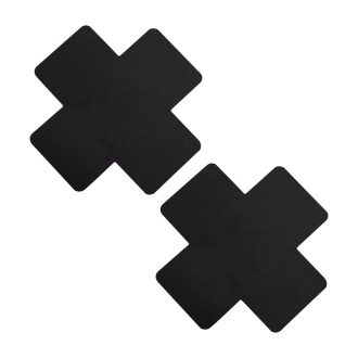 Pinch Nipple Sticker Plain Cross Tepel Plakker Kruis Zwart tepelsticker 987101441 1