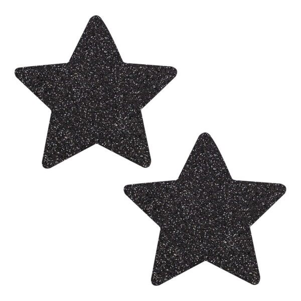 Pinch - Nipple Sticker Sparkle Star - Zwart