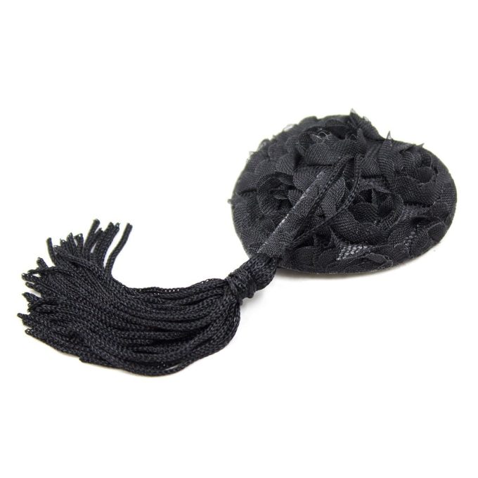 Pinch Tepelklemmen Burlesque Heart Black Tepelkwastjes Hart Zwart 2