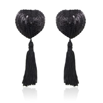 Pinch Tepelklemmen Burlesque Shining Heart Black Tepelkwastjes Hart Zwart 987101310 1