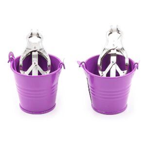 Pinch Tepelklemmen Cloverclamps met emmertje paars 987101367 2