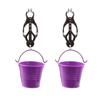Pinch Tepelklemmen Cloverclamps met emmertje paars 987101367