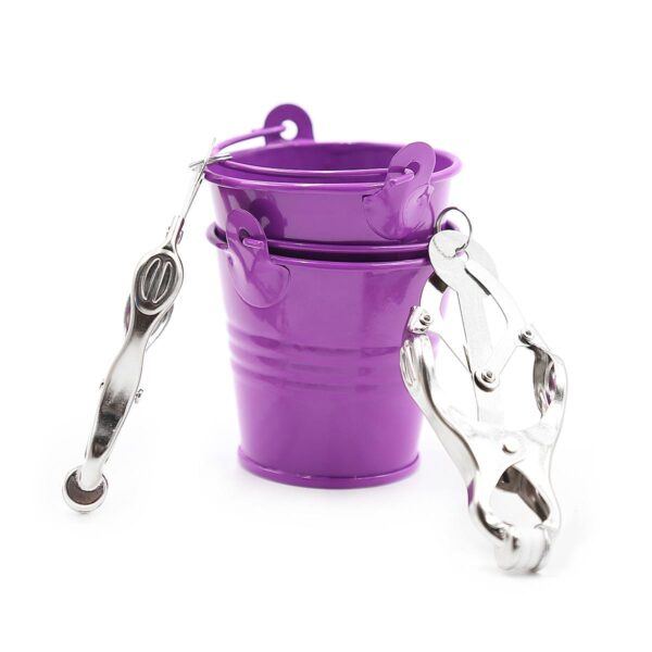 Pinch Tepelklemmen Cloverclamps met emmertje paars 987101367 5