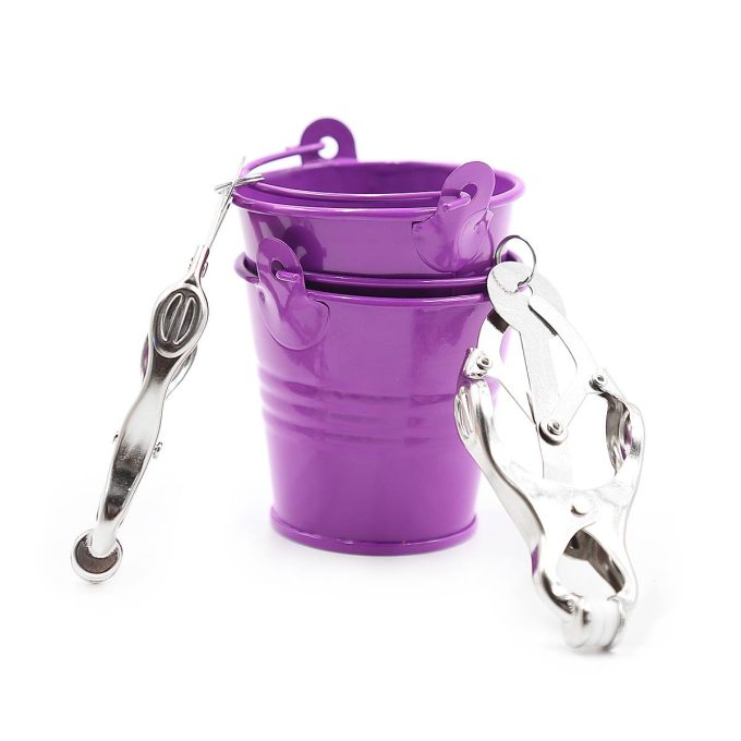 Pinch Tepelklemmen Cloverclamps met emmertje paars 987101367 5