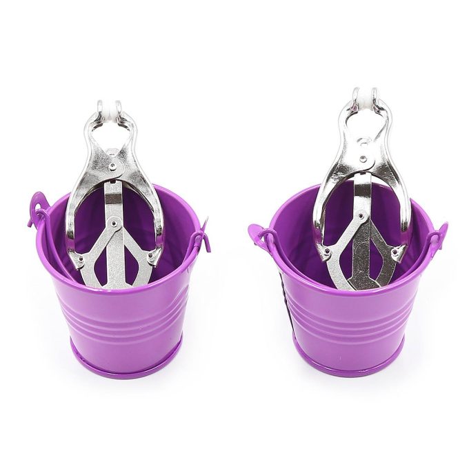 Pinch Tepelklemmen Cloverclamps met emmertje paars 987101367 8