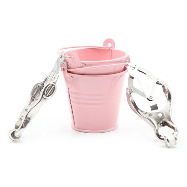Pinch Tepelklemmen Cloverclamps met emmertje roze 987101366 2