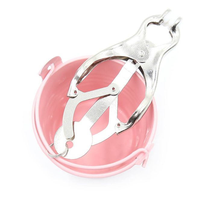 Pinch Tepelklemmen Cloverclamps met emmertje roze 987101366 5