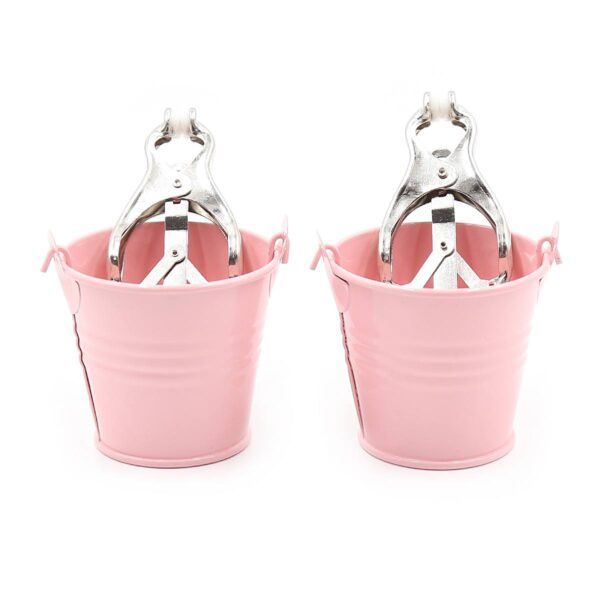 Pinch Tepelklemmen Cloverclamps met emmertje roze 987101366 8