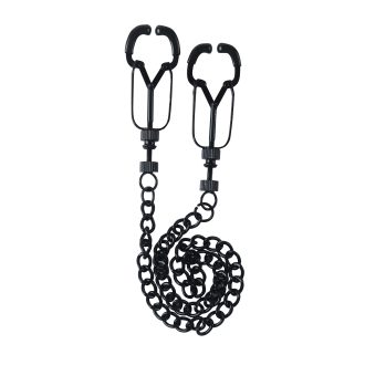 Pinch Tepelklemmen   Pinces de Q. Noir   bauhaus   Verstelbaar   Ketting  Zwart (4)