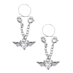 Pinch indiscrets nip Jewel tepelhanger Doorzichtig hart met vleugels 987101523