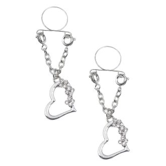 Pinch indiscrets nip Jewel tepelhanger Hart met steentjes doorzichtig 987101530 1
