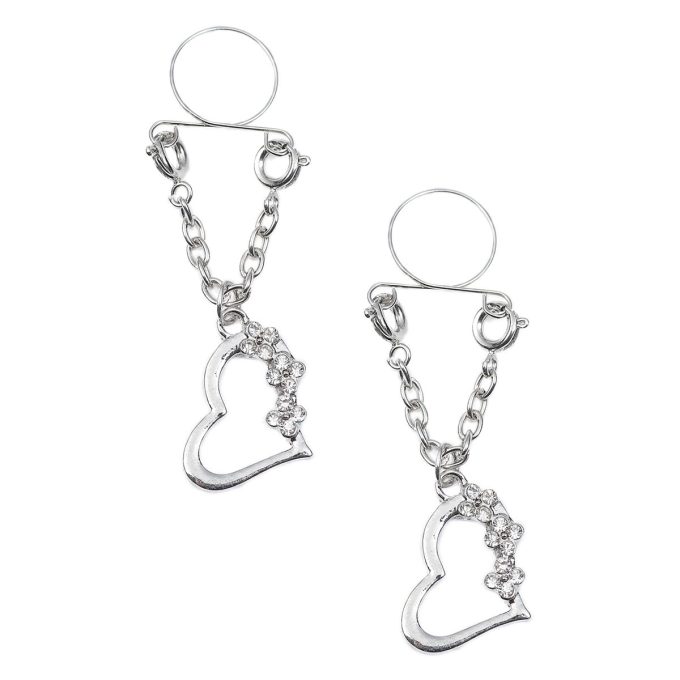 Pinch indiscrets nip Jewel tepelhanger Hart met steentjes doorzichtig 987101530 1