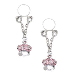 Pinch indiscrets nip Jewel tepelhanger Kroon roze 1