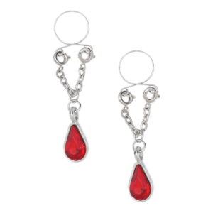 Pinch indiscrets nip Jewel tepelhanger Rode druppelvormige steen 987101518