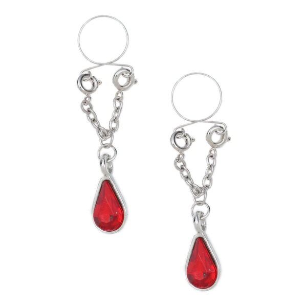 Pinch indiscrets nip Jewel tepelhanger Rode druppelvormige steen 987101518 Pinch indiscrets nip Jewel tepelhanger Rode druppelvormige steen 987101518