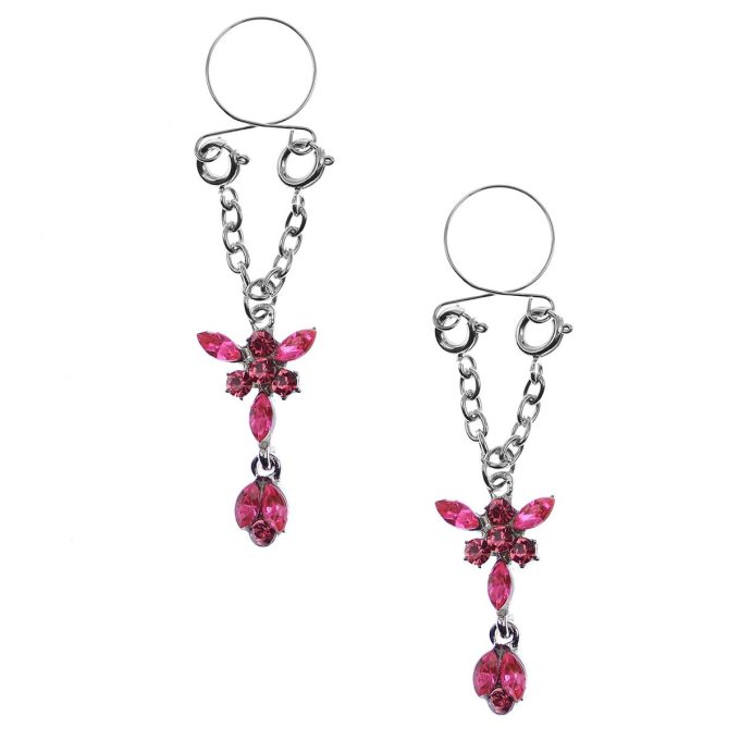 Pinch indiscrets nip Jewel tepelhanger Roze fantasiebloem 987101526
