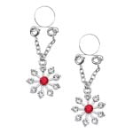 Pinch indiscrets nip Jewel tepelhanger Ster rood met doorzichtige steentjes 1