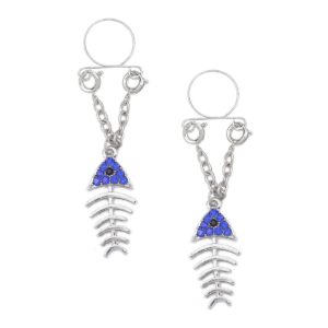 Pinch indiscrets nip Jewel tepelhanger Vissengraat blauwe kop 987101531