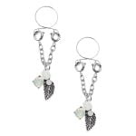 Pinch indiscrets nip Jewel tepelhanger Witte roos zilverkleurige blaadjes tepeljuweel 987101529 1