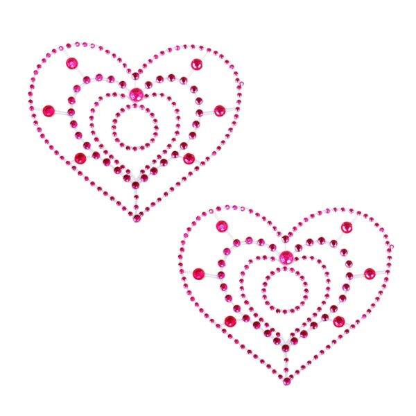 Pinch indiscrets open nip sticker tepelsticker Hart roze 987101549