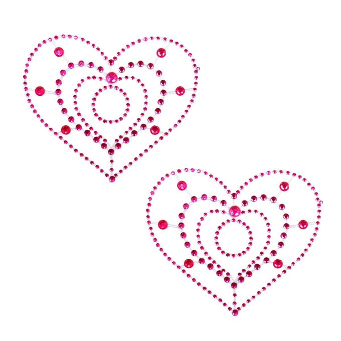 Pinch indiscrets open nip sticker tepelsticker Hart roze 987101549