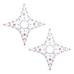 Pinch indiscrets open nip sticker tepelsticker Ster roze met doorzichtige steentjes 987101545